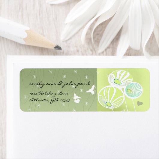  kerstlabels voor de kerstretour van Butterfly Etiket (Insitu)