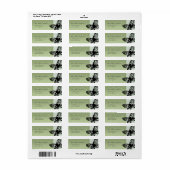  kerstlabels voor de kerstretour van Butterfly Etiket (Full Sheet)