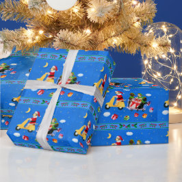 kerstlabrador Delivery Painting Cadeaupapier