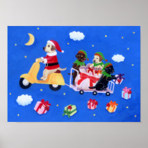 kerstlabrador Delivery Painting