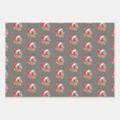 Kerstlabrador Dog-papierbladen voor het verpakken  Inpakpapier Vel (Voorkant 2)