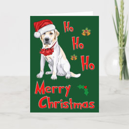 kerstlabrador feestdagen kaart