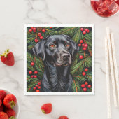 Kerstlabrador hond servet (Insitu)