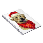 Kerstlabrador Notitieboek (Rechterzijde)