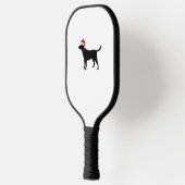 Kerstlabrador Retriever in Santa Hat Christma Pickleball Paddle (Links)
