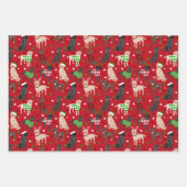 Kerstlabrador Retriever Inpakpapier Vel (Voorkant)