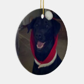 Kerstlabrador Retriever Keramisch Ornament (Rechts)