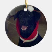 Kerstlabrador Retriever Keramisch Ornament (Voorkant)