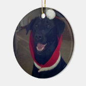 Kerstlabrador Retriever Keramisch Ornament (Links)