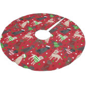 Kerstlabrador Retriever Kerstboom Rok (Gekanteld)