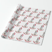 Kerstlabrador Retriever met stethoscoop Cadeaupapier (Uitgerold)