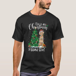 Kerstlabrador Retriever Pajama Lab Dog-programma's T-shirt