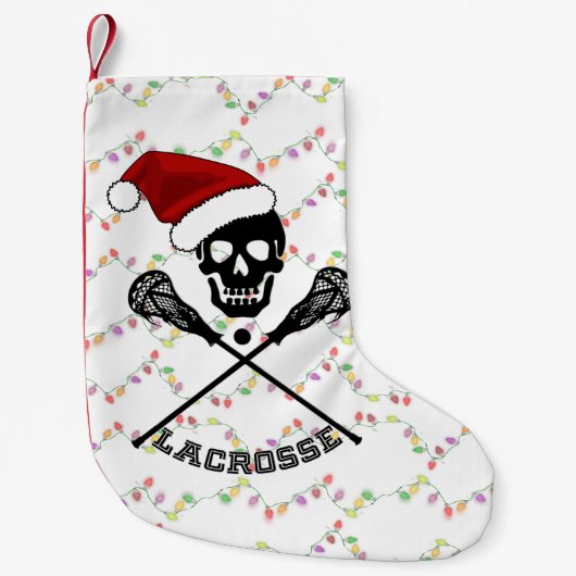 Kerstlacrosse Sticks Kleine Kerstsok (Voorkant)