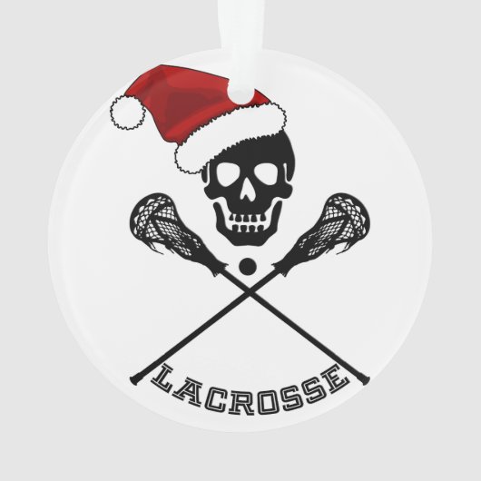 Kerstlacrosse Sticks Ornament (achterkant)