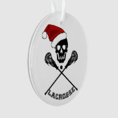 Kerstlacrosse Sticks Ornament (voorkant)