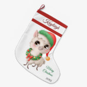 Kerstlam grote kerstkous grote kerstsok (Voorkant (Hangend))