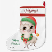 Kerstlam grote kerstkous grote kerstsok (Achterkant)