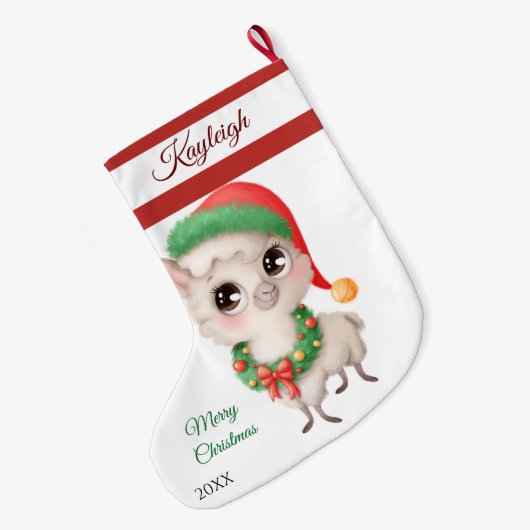 Kerstlam grote kerstkous grote kerstsok (Achterkant (Hangend))