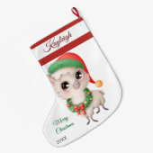 Kerstlam grote kerstkous kerstsok (Achterkant (Hangend))