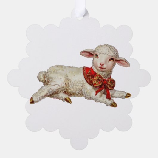 kerstlam ornament kaart (Achterkant)