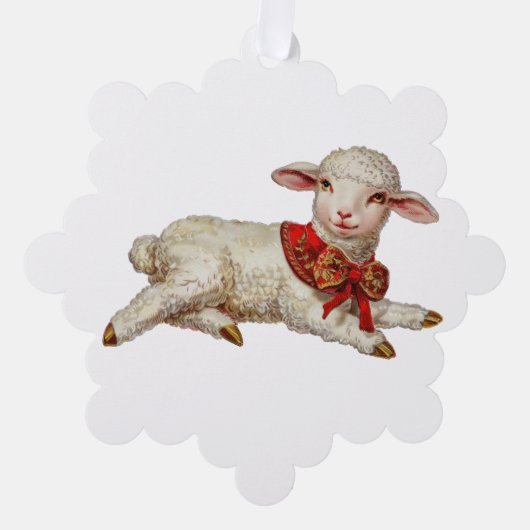 kerstlam ornament kaart (Voorkant)