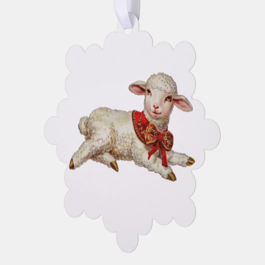 kerstlam ornament kaart (Links)