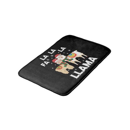 Kerstlama Badmat (Gekanteld)