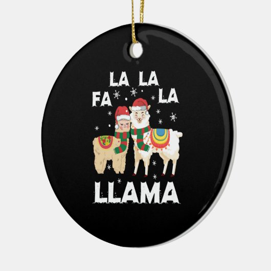 Kerstlama Keramisch Ornament (Links)