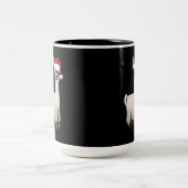 kerstlama tweekleurige koffiemok (Center)