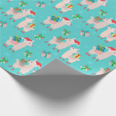 Kerstlamas Cadeaupapier (Hoek)