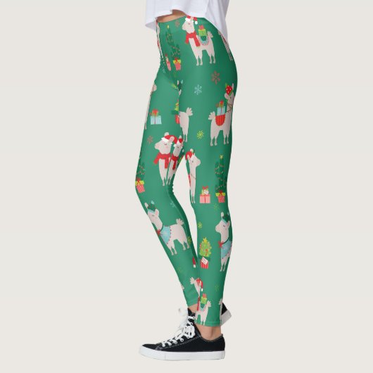 Kerstlamas Leggings (Links)