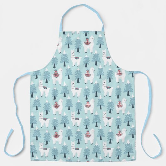 Kerstlamas Schort (Voorkant)