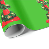 Kerstlamp Post Red Wrapping Paper Cadeaupapier (Rol Hoek)