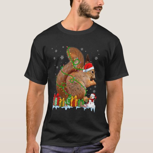 kerstlampdieren 1 t-shirt (Voorkant)