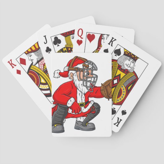 Kerstlampduif met Pet van Kerstmis - duif Pokerkaarten (Achterkant)