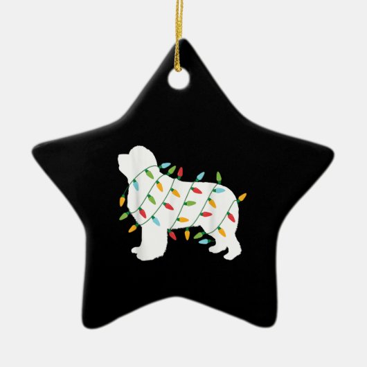 kerstlampen cadeautjes voor nieuwbouw | HONDENLIEF Keramisch Ornament (Voorkant)