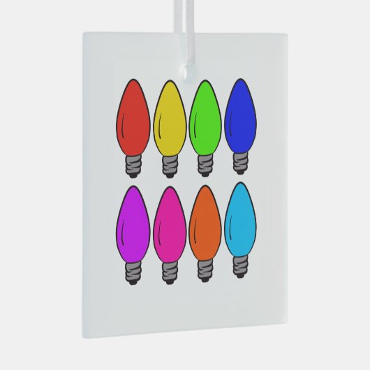  kerstlampen glas ornament (Voorkant Rechts)