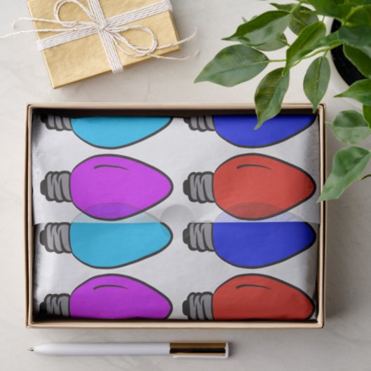  kerstlampen tissuepapier (Geschenk)