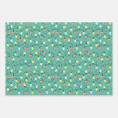 Kerstlampgevuurpatroon Inpakpapier Vel (Voorkant 2)