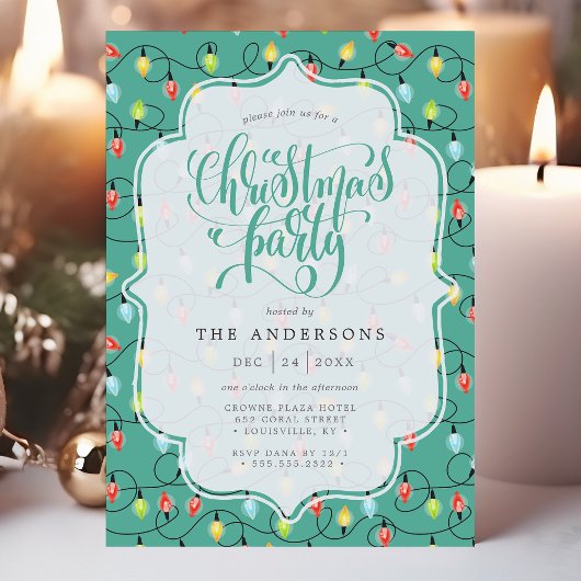 kerstlampgevuurpatroon kaart