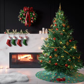 kerstlampgevuurpatroon kerstboom rok