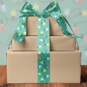 kerstlampgevuurpatroon satijnen lint