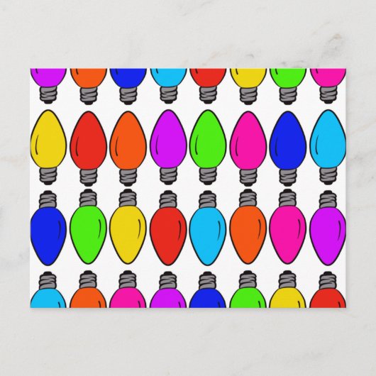 kerstlampglas briefkaart (Voorkant)