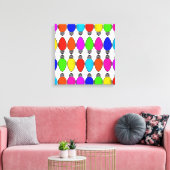 kerstlampglas canvas afdruk (Insitu (Woonkamer))