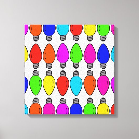 kerstlampglas canvas afdruk (Voorkant)