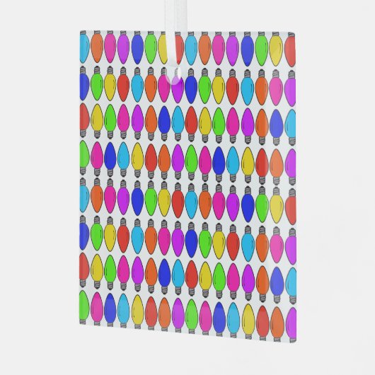 kerstlampglas glas ornament (Voorkant links)