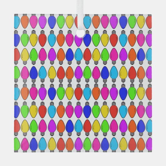 kerstlampglas glas ornament (Voorkant)