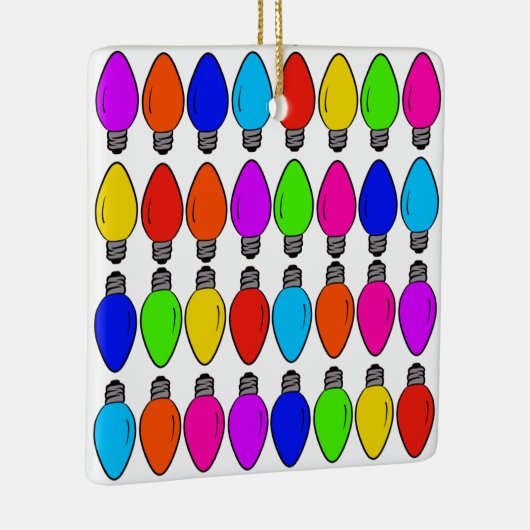 kerstlampglas keramisch ornament (Rechts)