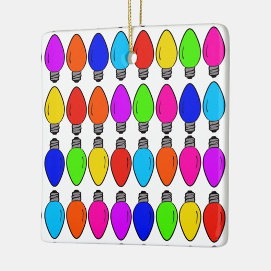 kerstlampglas keramisch ornament (Links)