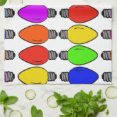 kerstlampglas theedoek (Gevouwen)